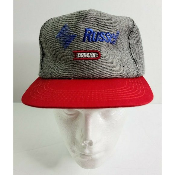 Russel duncan Black tweed Snapback Cap hat - Picture 2 of 5